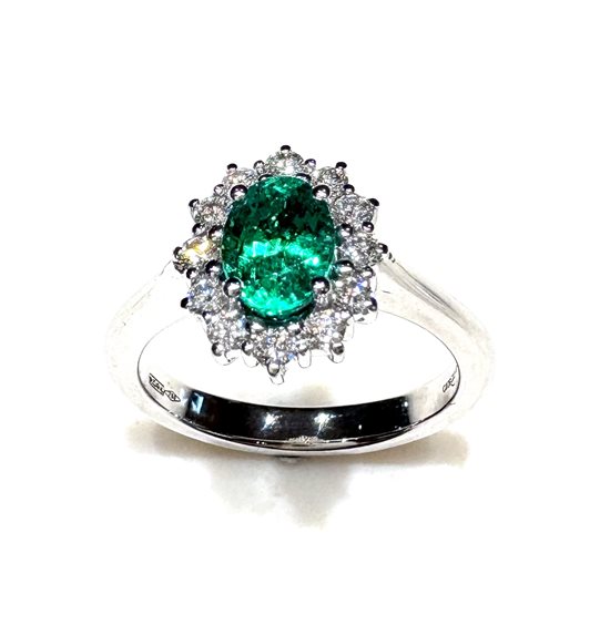 Anello Giorgio Visconti Donna Kate in Oro bianco Smeraldo 0.97 Ct 83788830 - 83788830